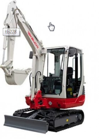 Minibagger Takeuchi TB 228 Stuttgart