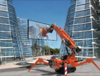 Jekko 527 Kran mit Glasmanipulator