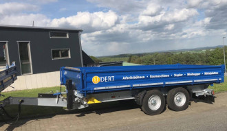 Tandem Anhänger Kipper mit Auffahrschienen Neuwied