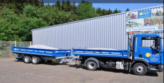 Tandem Anhänger Kipper mit Auffahrschienen