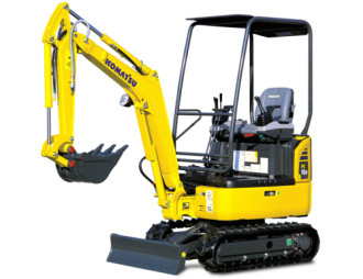 Komatsu Minibagger 1,7 Tonnen Bagger MS01 Ink. Grabenräumer & Tiefenlöffel 