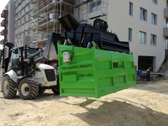 Przesiewacz z płaskim pokładem DB40L * PYŁ * Piasek * ŻWIR * WIÓRKI * Piasek * ŻWIR * WIÓRKI