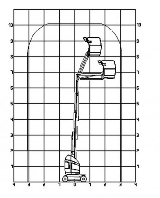 Vertikalmastbühne JLG Toucan 10 E