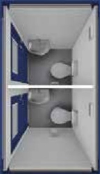 WC Container WC 8‘ (2,4 m) Straubing