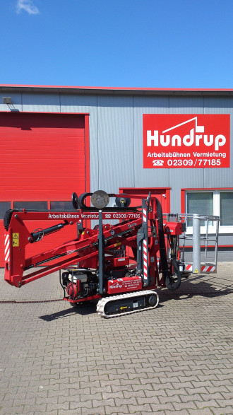 Arbeitsbühne auf Gummiketten-Fahrwerk Lightlift 15.70 mit 15.40m Arbeitshöhe! 