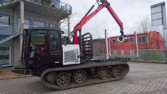 Raupendumper mit Kran Prinoth T 8 