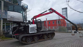 Wozidło gąsienicowe z żurawiem Prinoth T 8