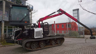 Wozidło gąsienicowe z żurawiem Prinoth T 8