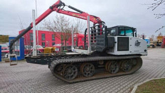 Wozidło gąsienicowe z żurawiem Prinoth T 8