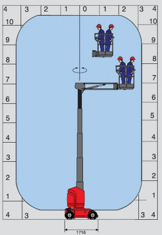 Mastbühne Manitou 10 m