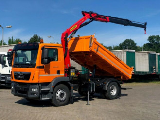 MAN TGM 18.320 4x2 Dreiseitenkipper Meiler + Kran Palfinger PK 11.001 SLD 3 Lemgo