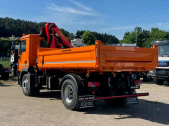 MAN TGM 18.320 4x2 Dreiseitenkipper Meiler + Kran Palfinger PK 11.001 SLD 3