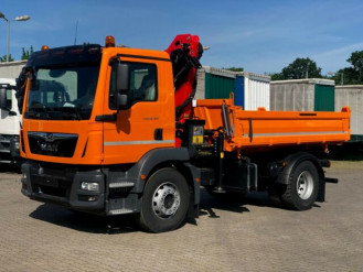 MAN TGM 18.320 4x2 Dreiseitenkipper Meiler + Kran Palfinger PK 11.001 SLD 3