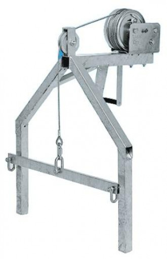 Handwinde Schuttrutsche 