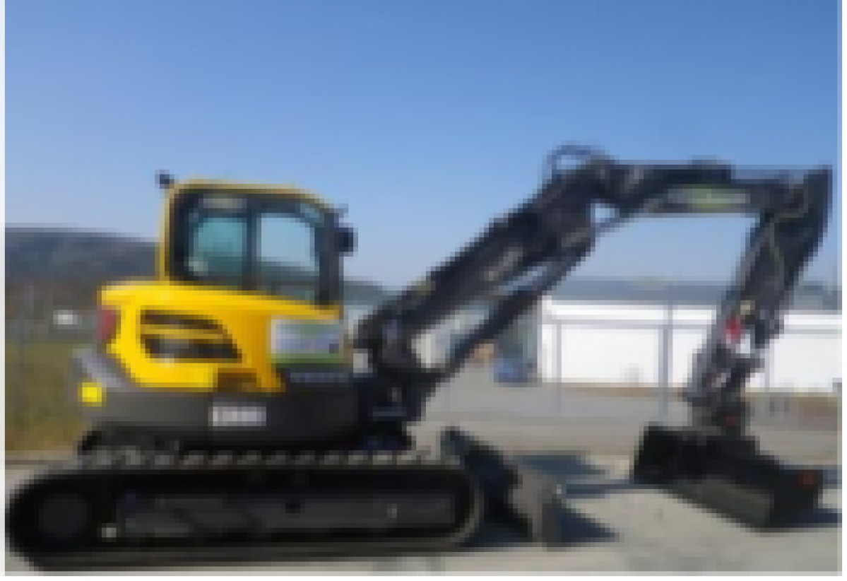 Bagger mit Baumfällgreifer