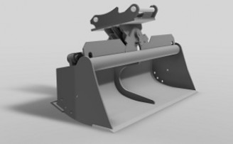 Grabenlöffel hydraulisch schwenkbar 