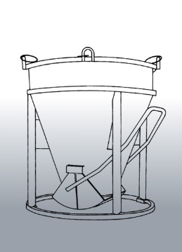  Betonsilo 375 l Betonkübel mieten