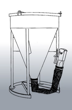 Betonsilo 375 l mit Schlauch mieten