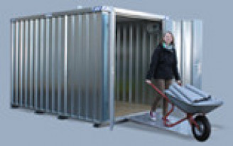  Materialcontainer aus Stahlblech 4,00 x 2,20 x 2,20 m  