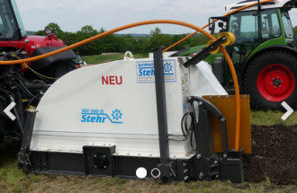 Grabenfräse Stehr SGF 800 dl mit Leerrohr Einführung 