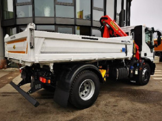 LKW Kipper Iveco Eurocargo ML180E32K DSK und PALFINGER Ladekran PK12.50I SLD 5