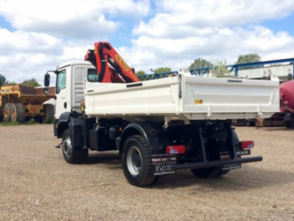 MAN TGM 18.320 4x4 Dreiseitenkipper Meiler + Kran Palfinger PK 11.001 SLD 3