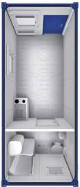 Mannschaftscontainer Sanitär Küche BL 20‘ (6 m) Straubing