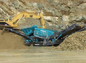SCHWERLASTSIEBANLAGE Mobil - POWERSCREEN WARRIOR 2100 