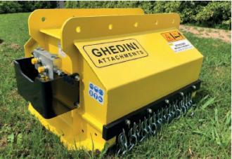 Mulch arbeiten mit einem Mobilbagger oder Kettenbagger