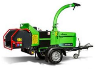 Holzhäcksler Aststärke bis 15 cm Häcksler Anhänger mit Dieselmotor Fulda