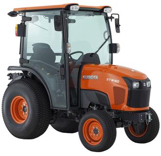 Traktor Kubota STW40 mit Fräse 