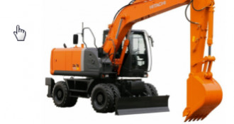 Radbagger Hitachi ZX160W-1 Verstellausleger OilQuick OQ65 Plauen