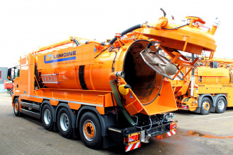 Saugfahrzeug mieten Wasserrückgewinner MAN 8x4-4 Müller 14,5m³ EWA 