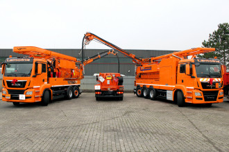 Saugfahrzeug mieten Wasserrückgewinner MAN 8x4-4 Müller 14,5m³ EWA 