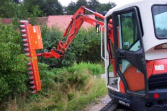 hydraulische Heckenschere Bagger 