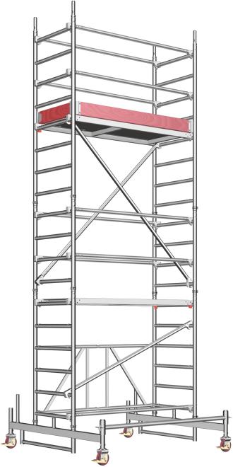 Fahrgerüst Arbeitshöhe 2,35 m Rollgerüst 