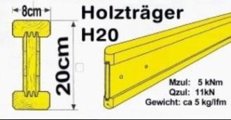 Holzträger H 20 Doka