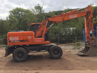 Mobilbagger Doosan DX160W - HS10 Velbert