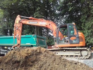Raupenbagger Doosan DX140,  MS10 