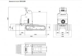 Wozidło gąsienicowe Hinowa HS1100 Strd.