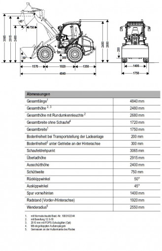 Radlader Kramer 750 