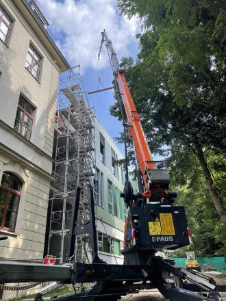 Anhängerkran Paus Sky Worker PTK 31 Dachdeckerkran