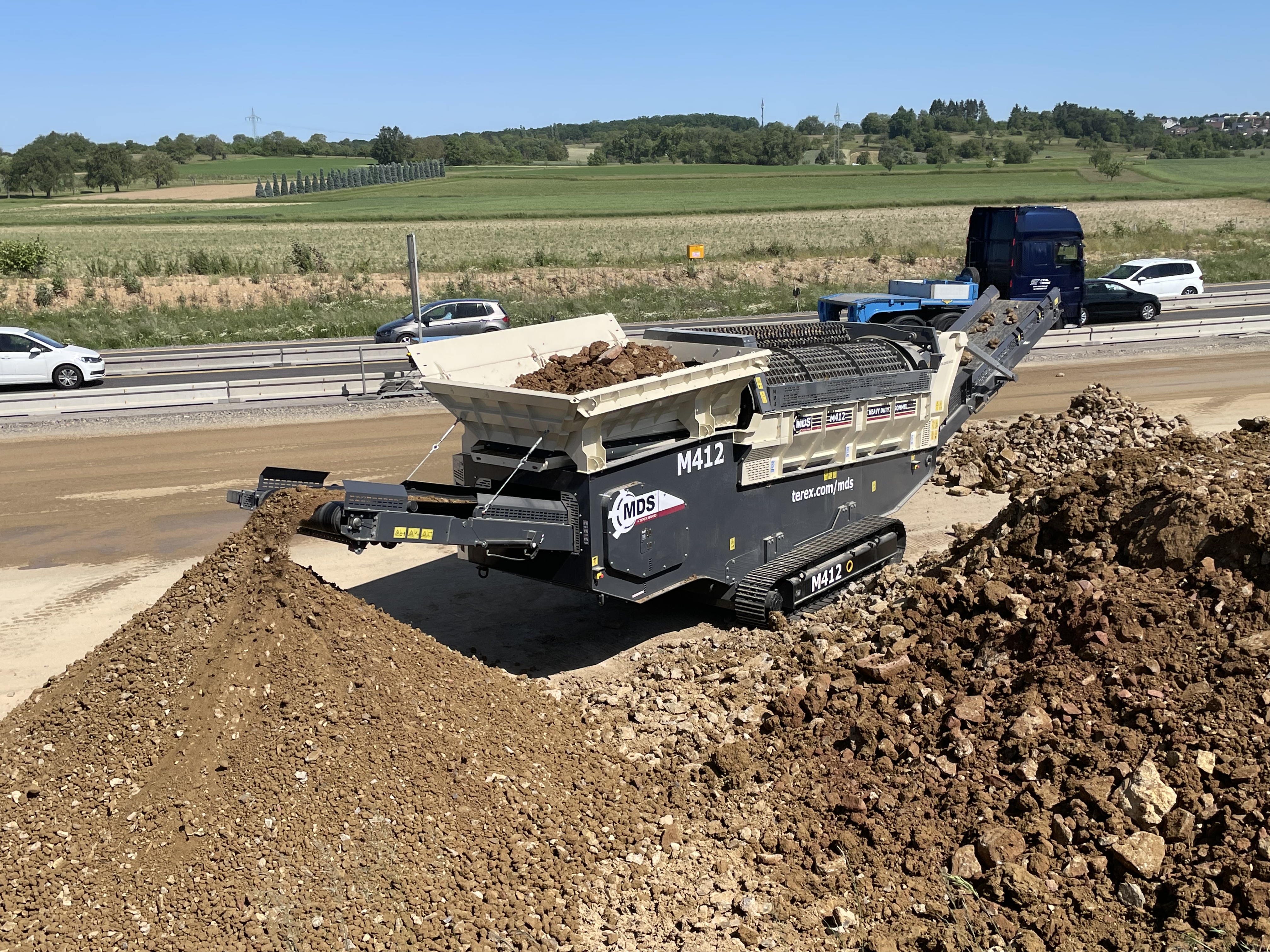 Trommelsiebanlage Raupenmobil MDS M412 mieten