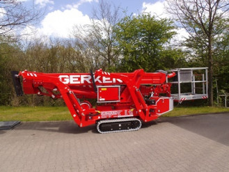 Raupenbühne mieten 21 m Arbeitshöhe Bergisch Gladbach