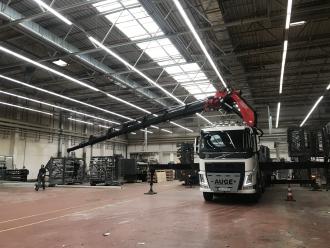 LKW Kran Volvo 4 Achser Fassi F1650 Ladekran / Kranverleih in Würzburg und Umgebung