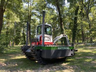 Amphibienbagger / Schwimmbagger Waterking WK20 mit Bioöl