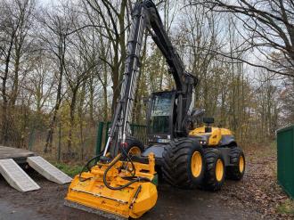 Universal Mobilbagger Mecalac 12MTX Greenjob 6x4 für Gewässerunterhaltung