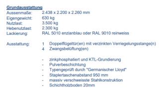 Lagercontainer LC8'
