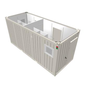 20‘ Sanitärcontainer WC D/H