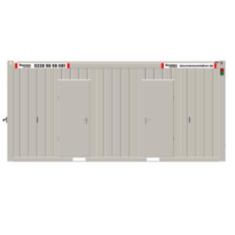 20‘ Sanitärcontainer WC D/H